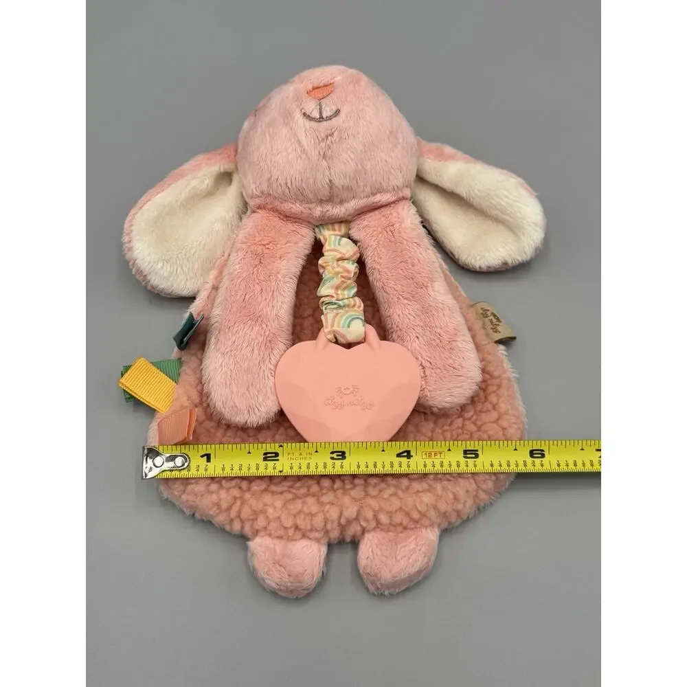Itzy Ritzy Lovey Bunny Rabbit Plush Textured Ribbons - Picture 4 of 8